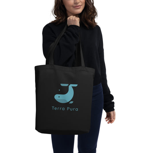 Blue Whale Eco Tote Bag | Front & Back Print