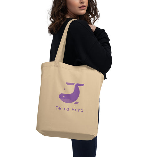 Purple Whale | Eco Tote Bag | Front & Back Print